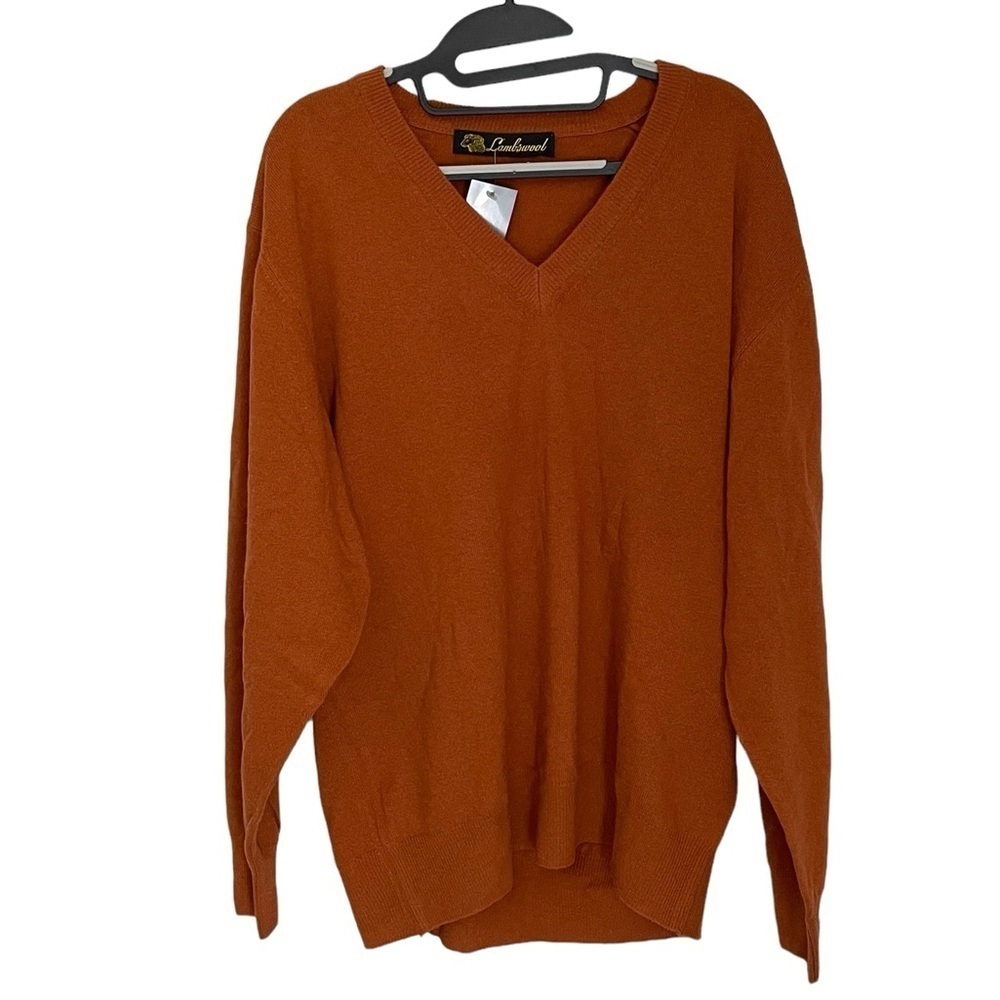 Lambswool Sweater V-Neck Size XXL/54 Made in Italy